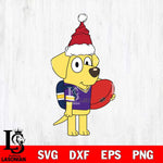 LSU Tigers Bluey Lucky Christmas Svg Eps Dxf Png File, Digital Download, Instant Download