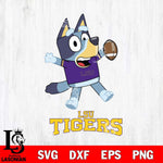 LSU Tigers Bluey Sport Football Svg Eps Dxf Png File,NCAA Svg Files,Bluey svg ,Digital Download ,Instant Download, Cricut File