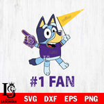 LSU Tigers Bluey #1 Fan Svg Eps Dxf Png File,NCAA Svg Files,Bluey svg ,Digital Download ,Instant Download, Cricut File