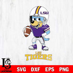 LSU Tigers Bluey rugby Svg Eps Dxf Png File, Digital Download ,Instant Download, Cricut File