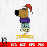 LSU Tigers Chill Guy Christmas Svg Eps Dxf Png File,NCAA Svg Files,Chill Guy svg ,Digital Download ,Instant Download, Cricut File