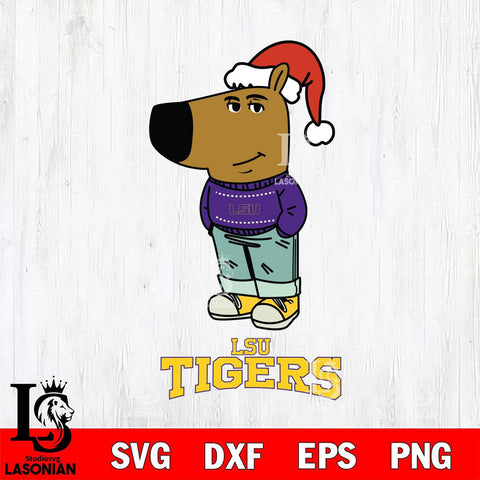 LSU Tigers Chill Guy Christmas Svg Eps Dxf Png File,NCAA Svg Files,Chill Guy svg ,Digital Download ,Instant Download, Cricut File