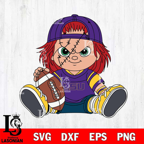 LSU Tigers Chucky Horror 11 Svg Eps Dxf Png File, NCAA svg, Digital Download, Instant Download