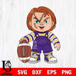 LSU Tigers Chucky Horror 7 Svg Eps Dxf Png File, NCAA svg, Digital Download, Instant Download