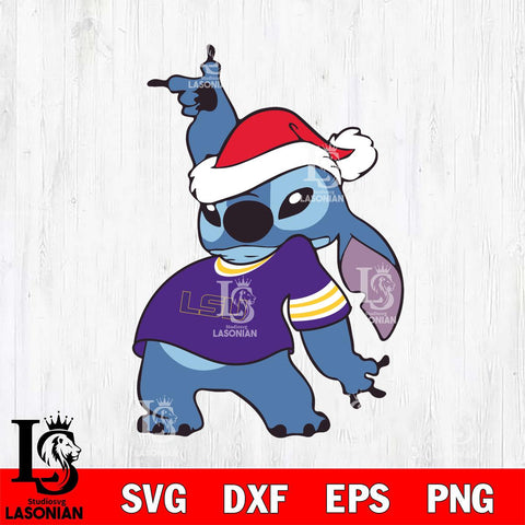 LSU Tigers Disney Lilo & Stitch Christmas Svg Eps Dxf Png File, Digital Download, Instant Download