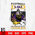 LSU Tigers Football Dad Cooler Svg Eps Dxf Png File, Digital Download, Instant Download