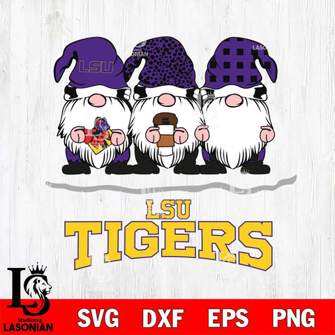 LSU Tigers Gnomes Coffee Svg Eps Dxf Png File, Digital Download, Instant Download