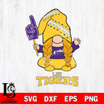 LSU Tigers Gnomes Fan Svg Eps Dxf Png File, Digital Download, Instant Download