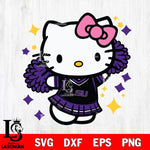 LSU Tigers Hello Kitty Cheerleader 4 Svg Eps Dxf Png File, Digital Download, Instant Download