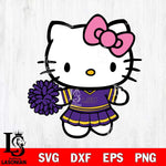 LSU Tigers Hello Kitty Cheerleader 8 Svg Eps Dxf Png File, Digital Download, Instant Download