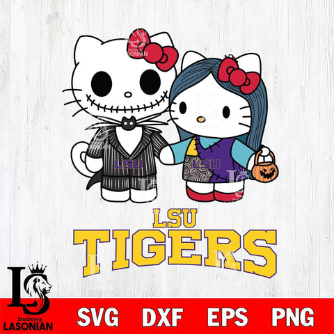 LSU Tigers Hello Kitty Horror 11 Svg Eps Dxf Png File, Digital Download