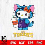 LSU Tigers Hello Kitty Stitch Svg Eps Dxf Png File, NCAA svg, Digital Download, Instant Download