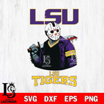 LSU Tigers Jason Voorhees 10 Svg Eps Dxf Png File, Digital Download