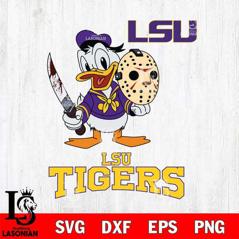 LSU Tigers Jason Voorhees 12 Svg Eps Dxf Png File, Digital Download