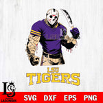 LSU Tigers Jason Voorhees Svg Eps Dxf Png File, Digital Download