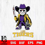 LSU Tigers Jason Voorhees 3 Svg Eps Dxf Png File, Digital Download