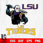 LSU Tigers Jason Voorhees 5 Svg Eps Dxf Png File, Digital Download