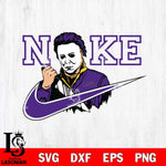 LSU Tigers Michael Myers Nike Svg Eps Dxf Png File, Digital Download, Instant Download