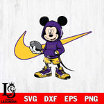 LSU Tigers Mickey Wearing Hoodie Sport Svg Eps Dxf Png File, NCAA svg, Digital Download, Instant Download