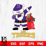 LSU Tigers Santa Dabbing Christmas Svg dxf eps png pdf file,NCAA svg,Digital Download,Cricut file