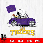 LSU Tigers Snoopy Sport 5 Svg Eps Dxf Png File, Digital Download