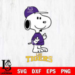 LSU Tigers Snoopy Sport 8 Svg Eps Dxf Png File, Digital Download