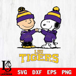 LSU Tigers Snoopy Sport 9 Svg Eps Dxf Png File, Digital Download