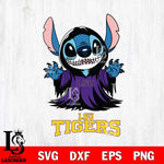 LSU Tigers Stitch Ghost Svg Eps Dxf Png File, NCAA svg, Digital Download, Instant Download