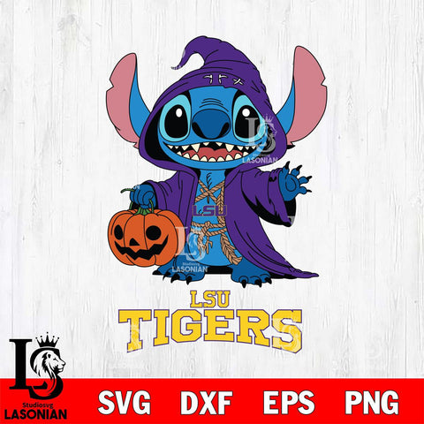 LSU Tigers Stitch Horror Svg Eps Dxf Png File, NCAA svg, Digital Download, Instant Download