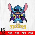 LSU Tigers Stitch Vampire halloween Svg Eps Dxf Png File, NCAA svg, Digital Download, Instant Download