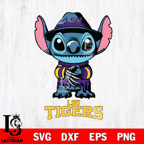 LSU Tigers Stitich Freddy Krueger Svg Eps Dxf Png File, NCAA svg, Digital Download, Instant Download