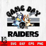 Las Vegas Raiders Bluey & Bingo 9 Svg Eps Dxf Png File, NFL svg, Digital Download, Instant Download