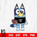 Las Vegas Raiders Bluey 2 NFL Svg Eps Dxf Png File, Digital Download, Instant Download