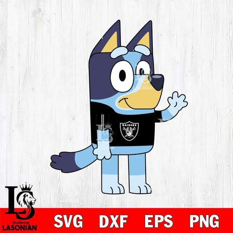 Las Vegas Raiders Bluey 5 NFL Svg Eps Dxf Png File, Digital Download, Instant Download