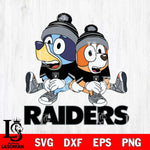 Las Vegas Raiders Bluey & Bingo 8 Svg Eps Dxf Png File, NFL svg, Digital Download, Instant Download