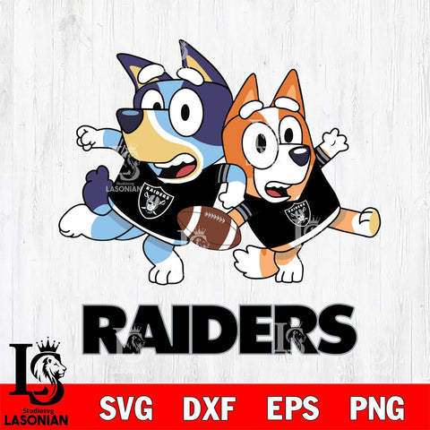 Las Vegas Raiders Bluey Chilli NFL Svg Eps Dxf Png File, Digital Download, Instant Download