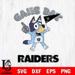 Las Vegas Raiders Bluey Game Day Svg Eps Dxf Png File, Digital Download, Instant Download