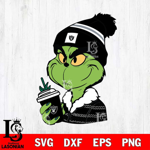 Las Vegas Raiders Boujee Grinch Svg Eps Dxf Png File, Digital Download, Instant Download