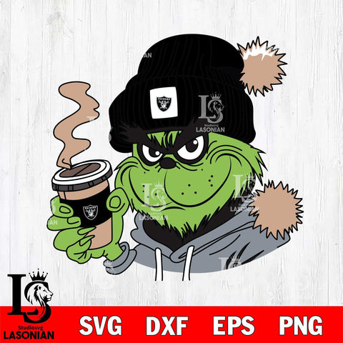 Las Vegas Raiders Boujee Grinch 4 Svg Eps Dxf Png File, Digital Download, Instant Download