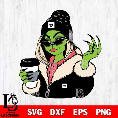 Las Vegas Raiders Boujee Grinch 9 Svg Eps Dxf Png File, Digital Download, Instant Download