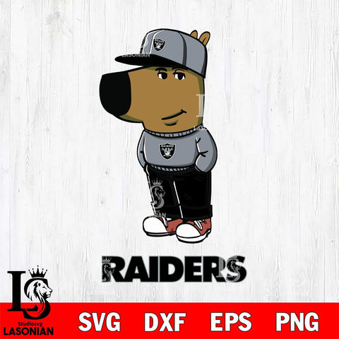 Las Vegas Raiders Chill Guy Svg