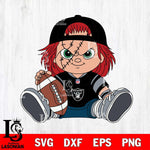 Las Vegas Raiders Chucky Horror 11 Svg Eps Dxf Png File, NFL svg, Digital Download, Instant Download