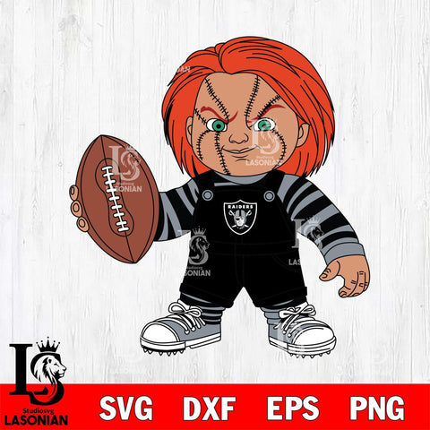 Las Vegas Raiders Chucky Horror 12 Svg Eps Dxf Png File, NFL svg, Digital Download, Instant Download