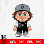 Las Vegas Raiders Chucky Horror Svg Eps Dxf Png File, NFL svg, Digital Download, Instant Download