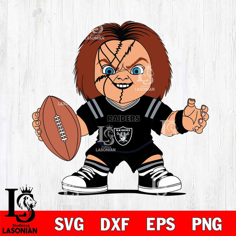 Las Vegas Raiders Chucky Horror 2 Svg Eps Dxf Png File, NFL svg, Digital Download, Instant Download