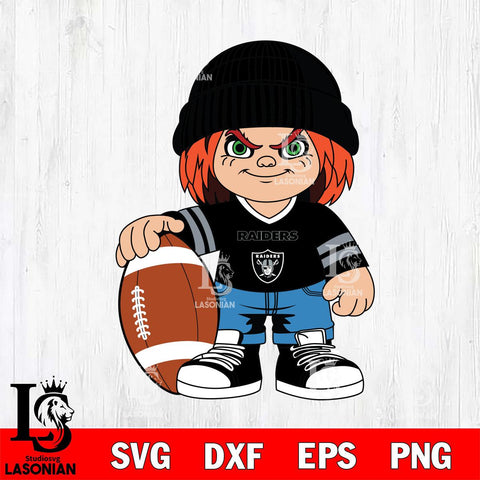 Las Vegas Raiders Chucky Horror 4 Svg Eps Dxf Png File, NFL svg, Digital Download, Instant Download