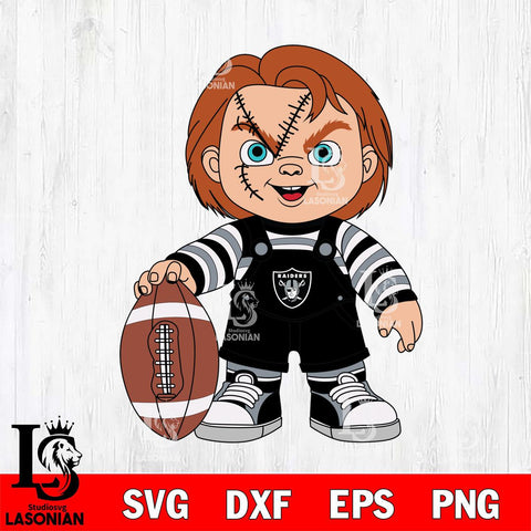 Las Vegas Raiders Chucky Horror 7 Svg Eps Dxf Png File, NFL svg, Digital Download, Instant Download