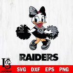 Las Vegas Raiders Daisy Duck Cheerleader Disney, Svg Eps Dxf Png File, Digital Download