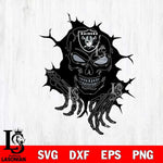 Las Vegas Raiders Ferocious Skull SVG