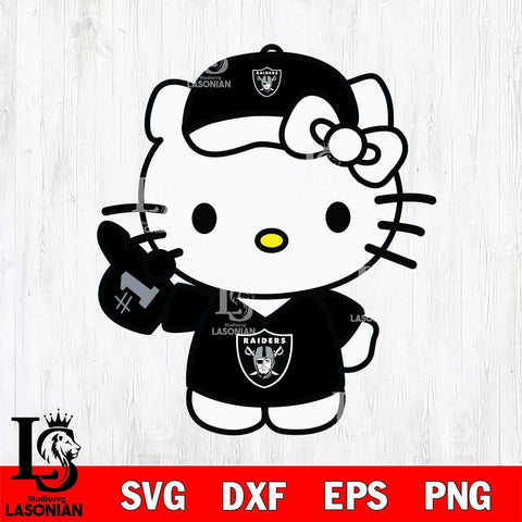 Las Vegas Raiders Hello Kitty sport 5 Svg Eps Dxf Png File, Digital Download, Instant Download